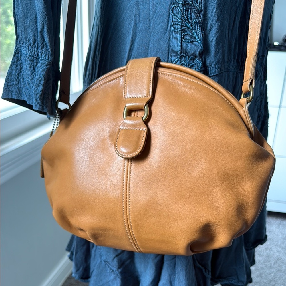 Coach Tan Leather Crossbody Bag